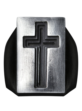 原创手工银饰十字架暗黑朋克