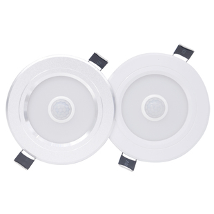 智能红外人体感应筒灯入户led过道走廊灯玄关灯嵌入式人来即亮