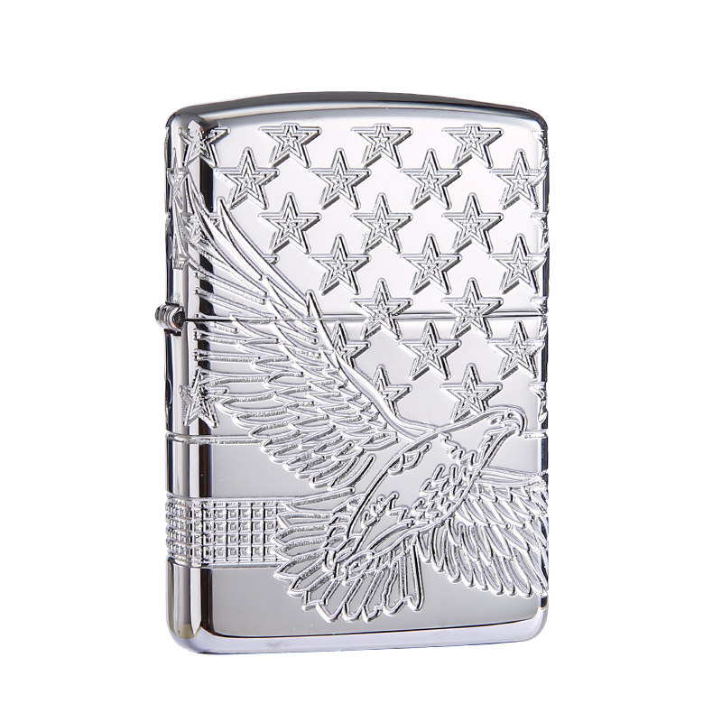 zippo防风美国雕刻打火机