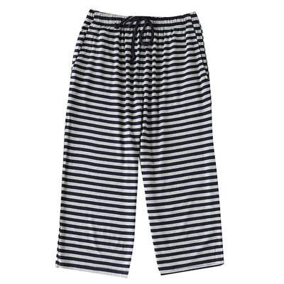 简约条纹纯色莫代尔女款弹力睡裤