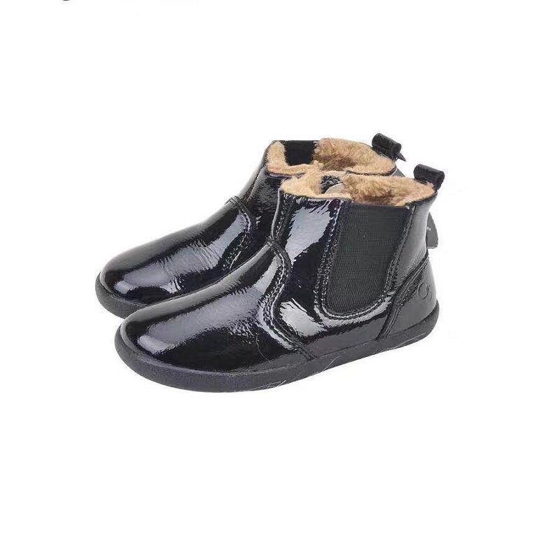 现货澳洲old soles正品软羊皮里外全皮男童女童休闲鞋秋冬短靴