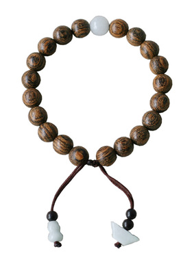 虎纹檀木男女学生手链文艺饰品