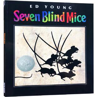 送音频英文原版绘本Seven Blind Mice七只瞎老鼠凯迪克银奖吴敏兰张湘君推荐书单幼儿儿童英语启蒙认知童话寓言图画书故事书