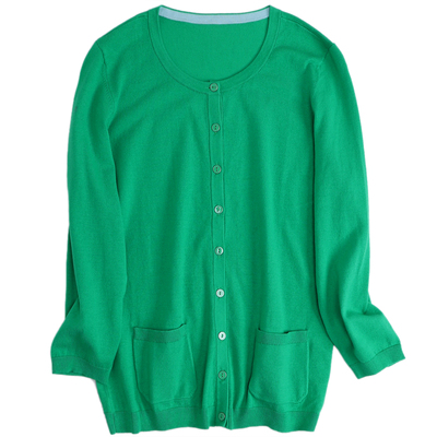 PIMA棉混纺中袖圆领开衫200斤