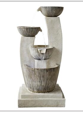 喷泉庭院北欧风格玄关摆件工艺品