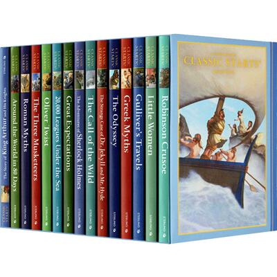 Sterling Classic Starts 英文原版世界经典名著15册 儿童小说小妇人环游世界80天奥德赛鲁冰逊漂流记野性的呼唤