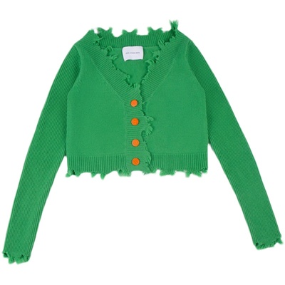 针织黑色短开衫官方授权