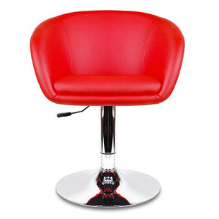 时尚酒吧椅简约餐厅椅子休闲椅子吧台凳子升降椅电脑椅转椅红色