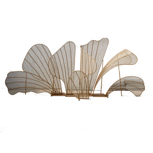 新款婚庆道具大花瓣背景七件套铁艺贴纱舞台美陈酒店户外装饰摆件