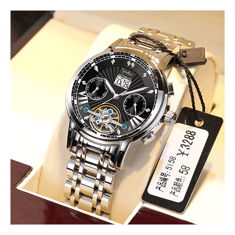 花花公子男士全自动夜光防水大表盘优缺点曝光分析