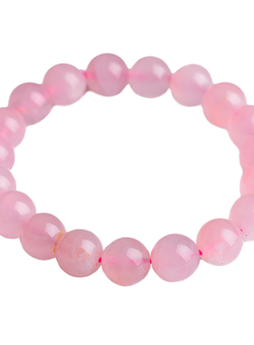 粉晶手链天然马粉水晶女旺桃花