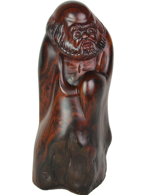 老挝大红酸枝罗汉像手工木雕佛像