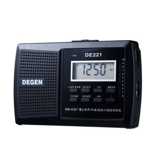 Degen/德劲 DE321校园广播调频中波短波DSP英语考试收音机老年人