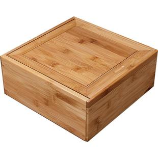 茗阳竹木普洱茶盒茶具茶饼存储收纳分茶盘包邮茶叶储藏柜箱机关盒