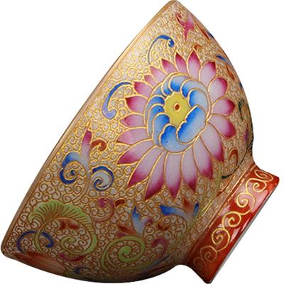 钟家窑纯手工掐丝珐琅彩品茗杯