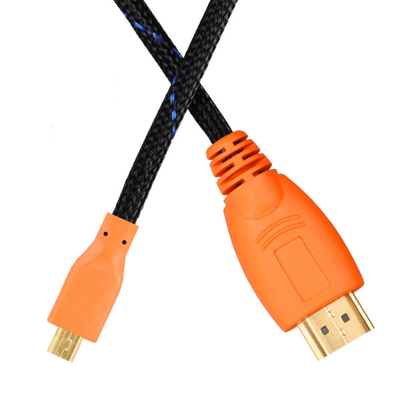 micro HDMI转HDMI线 微型小头适用于联想笔记本平板连电视HDMI线 适用于索尼4K摄像机微单与显示屏监视器A7M3