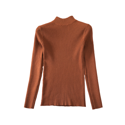 反季清仓半高领针织衫套头打底衫