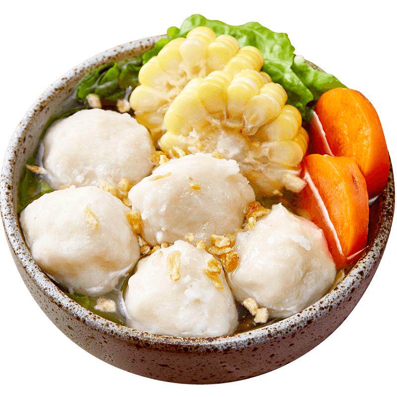 壹号师傅 正宗潮汕手工手打墨鱼丸2斤组合 纯鱼肉花枝丸 火锅食材