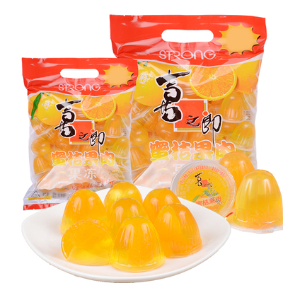 喜之郎蜜桔果冻450g果肉果冻