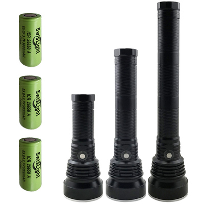 潜水远射26650强光手电筒