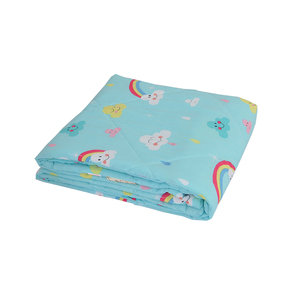 人造棉夏凉被棉绸单双人夏季空调被舒香绸幼儿园儿童薄被子可水洗