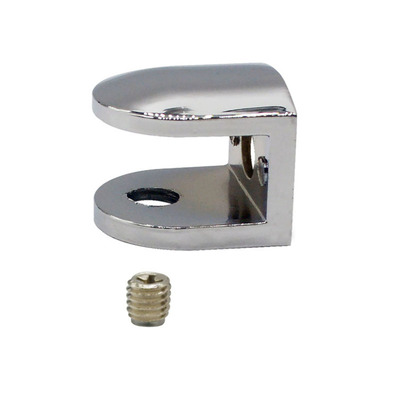 正品托普登锌合金玻璃层板夹子