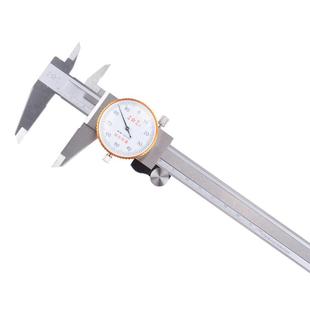 上工 带表卡尺0-150-200-300mm代表高精度油表游标卡尺不锈钢包邮