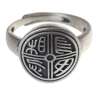 勿忘纯银饰品手工夸张食指古着设计师女款三生三世民族风小众戒指