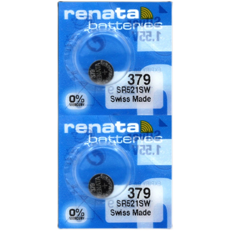 Renata瑞士379原装进口SR521SW手表电池适用于卡地亚蓝气球梅花浪琴欧米茄星座通用AG0/LR69石英女小纽扣