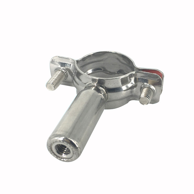 304不锈钢管支架 内螺纹管挟 内丝管道支架 焊接管挟 管卡