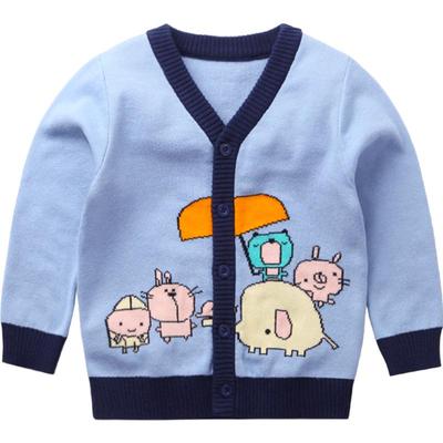 男童舒适毛衣100%棉春秋款打底衫