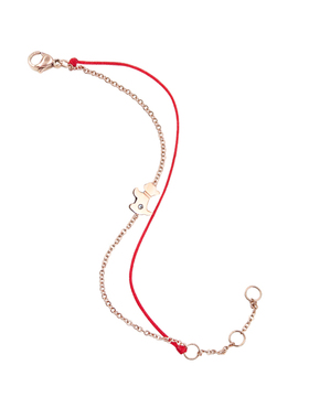 红绳手链玫瑰金狗狗韩版闺蜜