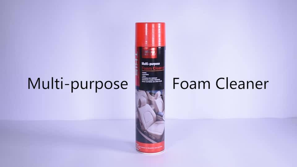 Waterless Wash Car Seat Brush Upholstery Foam Suede Cleaning Spray