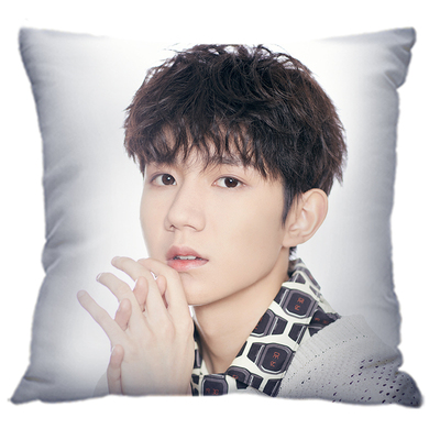 diy来图定做照片王源双面抱枕