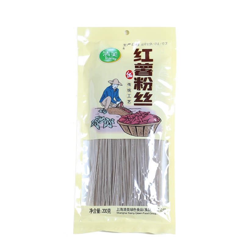 上海清美 红薯粉丝 纯火锅 配料晶莹滑爽不易碎200g/3袋