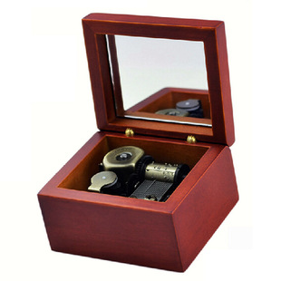 刻字木质音乐盒卡农八音盒创意送男女生日礼物闺蜜生日礼物情人节