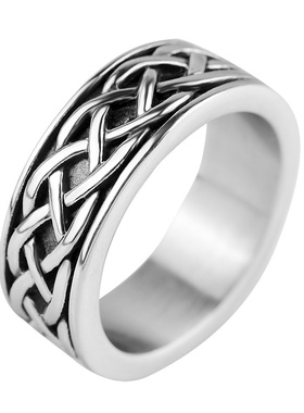 朋克复古钛钢戒指个性霸气百搭潮