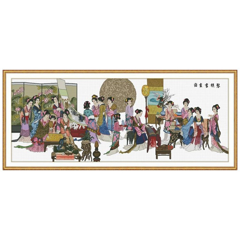 精准印花法国正品dmc古典十字绣