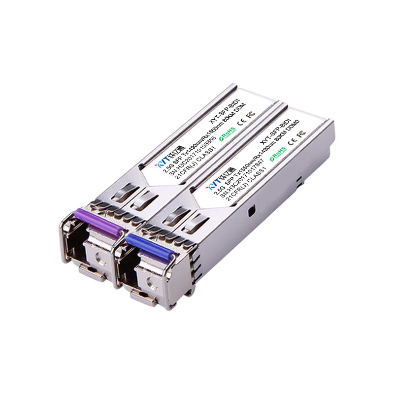 纤亿通 80km 1.25G千兆CWDM粗波分光模块 单模双纤SFP-1.25G-CW 1270~1610nm LC口 