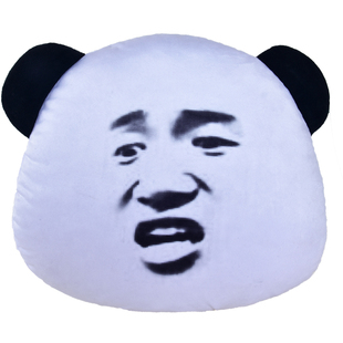 虾仁搞怪表情包抱枕表情毛绒玩具公仔靠垫头套靠枕创意办公室汽车