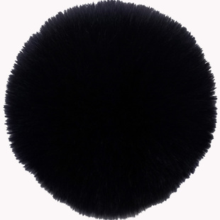 1只装8CM白色毛球Diy饰品配件 獭兔毛球手工毛绒球装饰幼儿园衣服