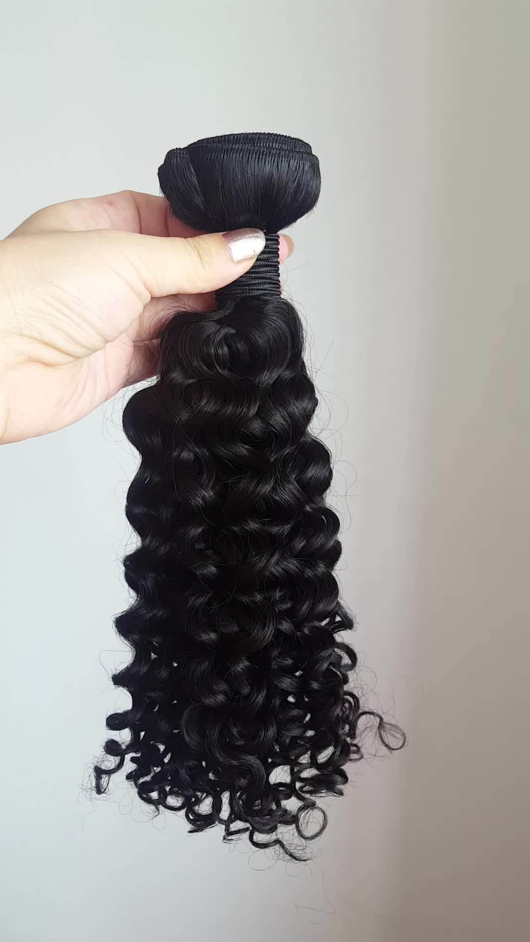 Direct Wholesale Human Hair Weft Cheap Virgin Hair Bundle Curly Human