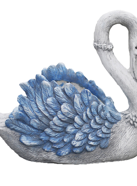 动物花盆摆件可爱天鹅户外