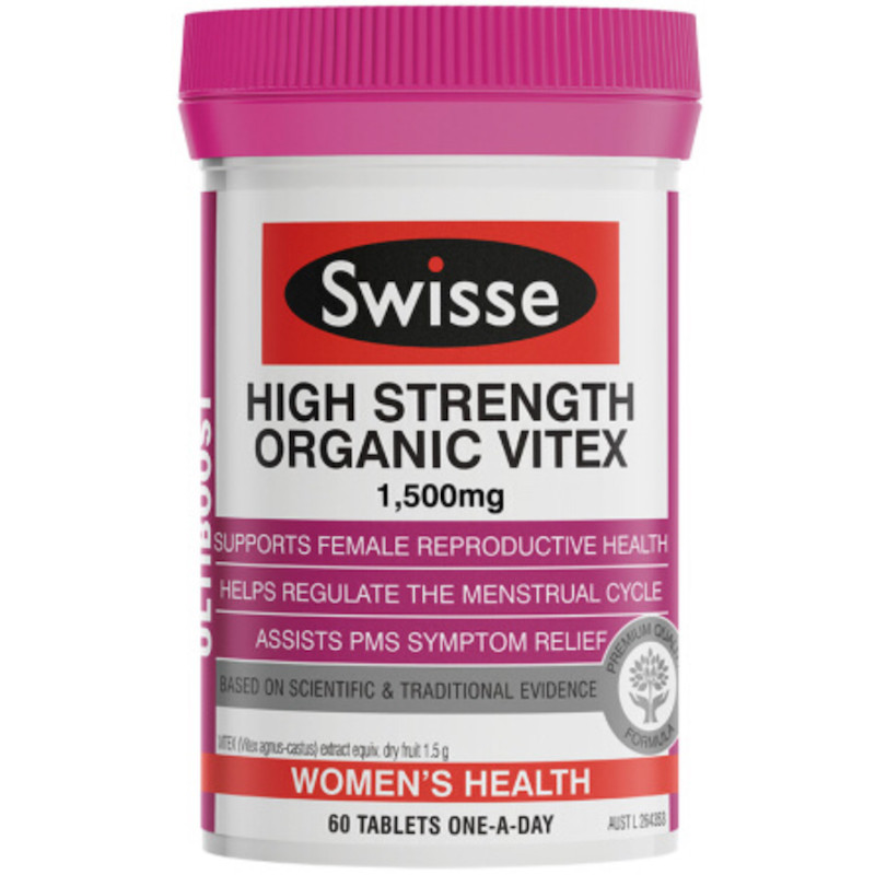 澳洲直邮 Swisse 圣洁莓片 60片 调节内分mi 改善经期紊乱