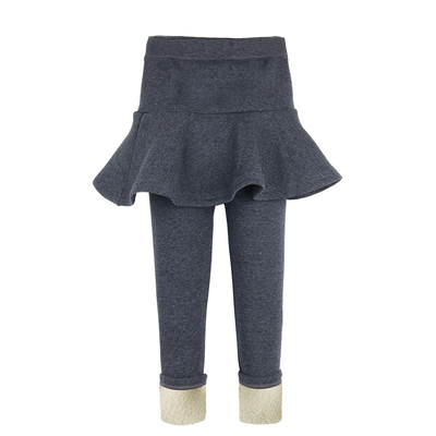 假两件一体冬季加厚外穿打底裤