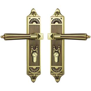 世连泰好铜锁黄铜锻造室内门锁全铜中简欧式实心执手房门锁SM7863