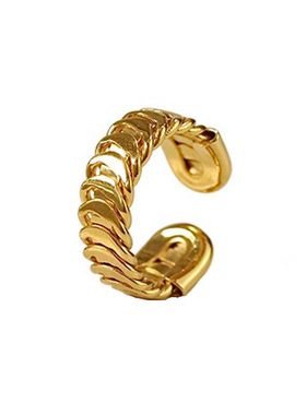 wildmood野生士多时髦女螺纹戒指