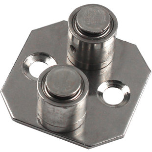 特美加推拉门滑轮移门滑轮下配件止摆不锈钢转轴承木门定位器滚轮