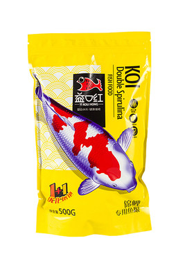 不浑水颗粒型金鱼锦鲤饲料益口红