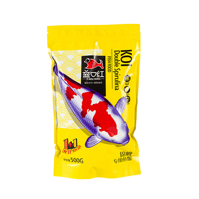 不浑水颗粒型金鱼锦鲤饲料益口红